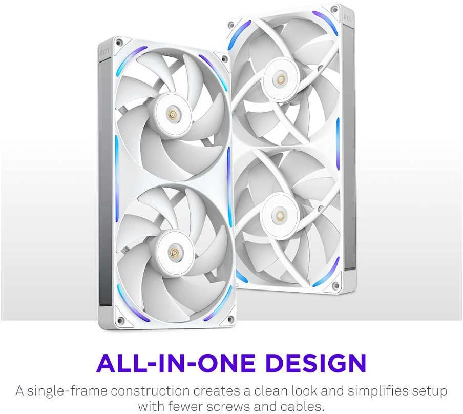Ventiliatorius Nzxt F280X balta (RF-U28PN-W1)