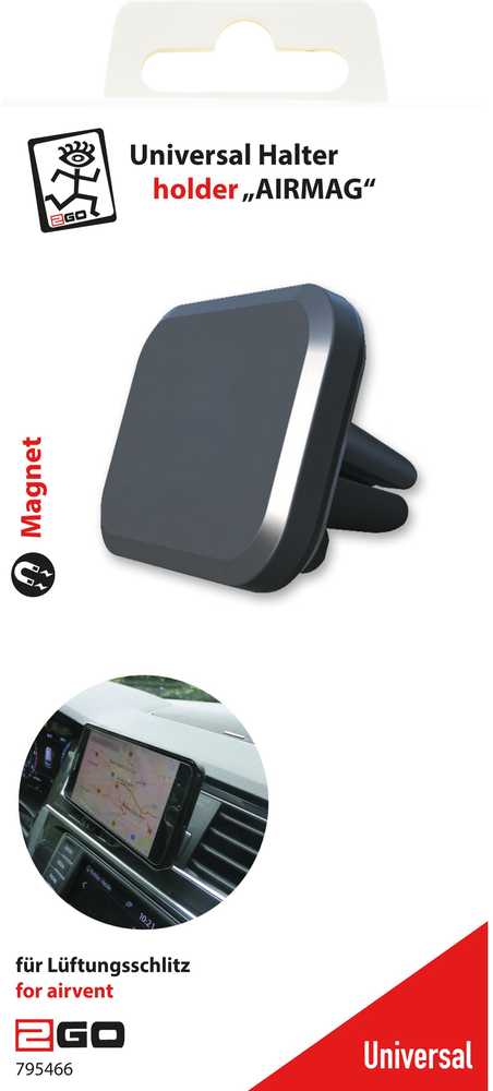 2GO 2GO universalus magnetinis telefono laikiklis AIRMAG oro ventiliacijai
