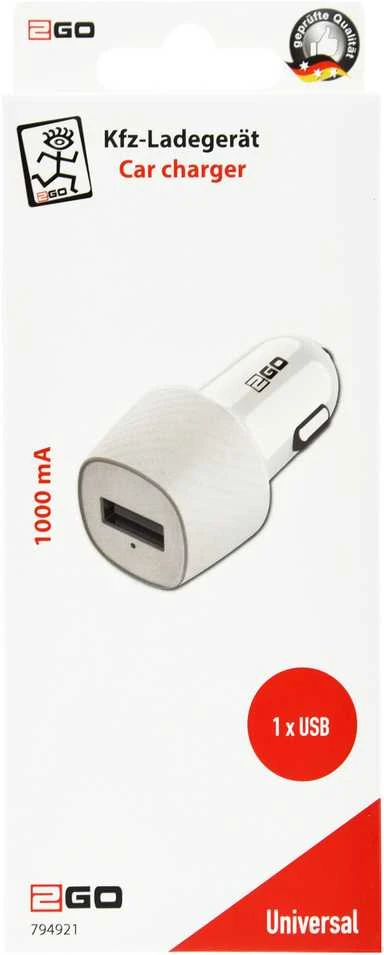 2GO 794921, Automatinis, Cigarečių žiebtuvėlis, 5 V, Balta