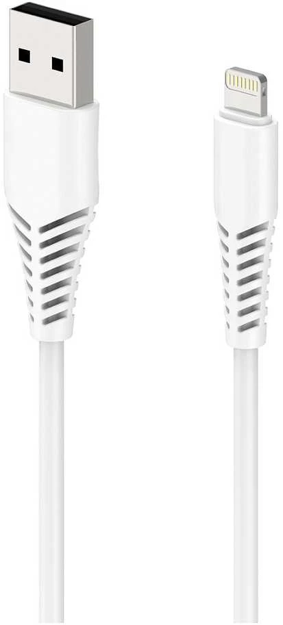 Kabelis USB 2GO Lightning - USB-B 1 m Baltas (797288)