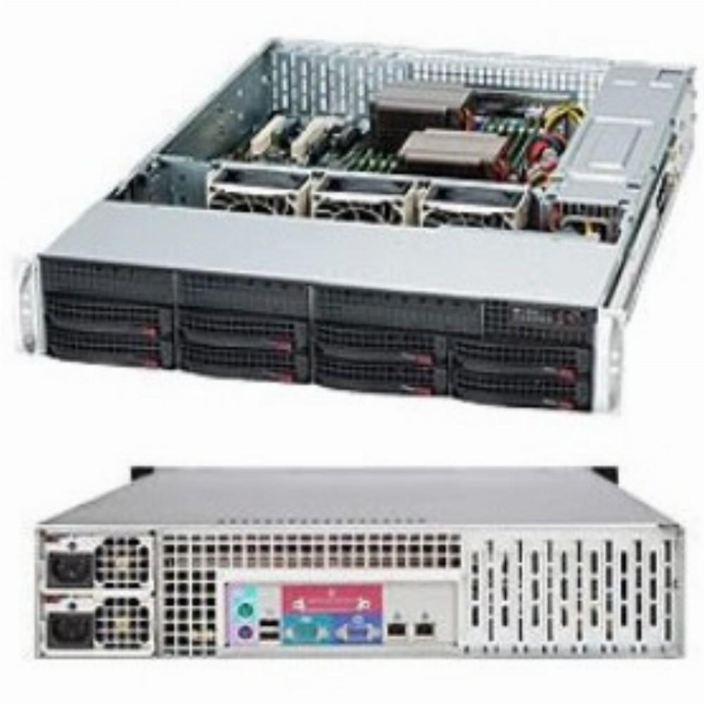 Serveris - Supermicro 825TQC-R802LPB Rack 800 W Juodas