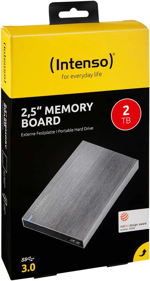Kietasis diskas Intenso atminties plokštė 2TB 2,5 USB 3.0 antracitas