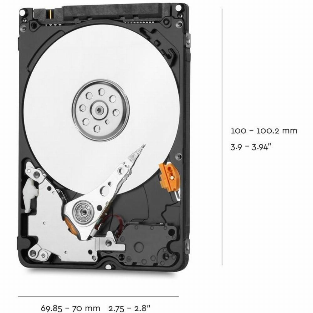 „SanDisk WD Mėlyna Mobile 2TB HDD 7 mm 5400 aps./min. SATA 6 Gb/s serijinis ATA 128 MB talpykla 2,5 colio, atitinkantis RoHS reikalavimus, didmeninis