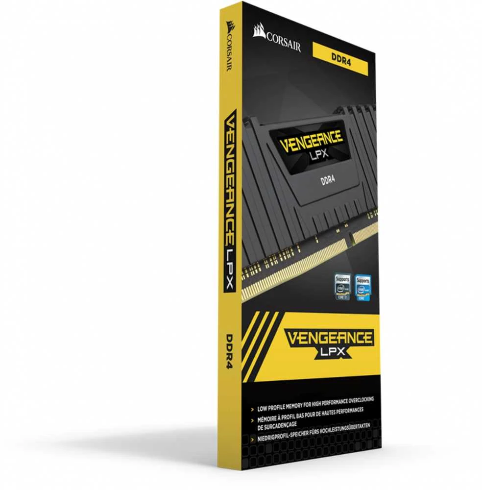 RAM CORSAIR 8GB DDR4 3000MHz 288Dimm Unbuffed 16-20-20-38 Vengeance LPX Juodas Heat Spreader 1,35V XMP2.0
