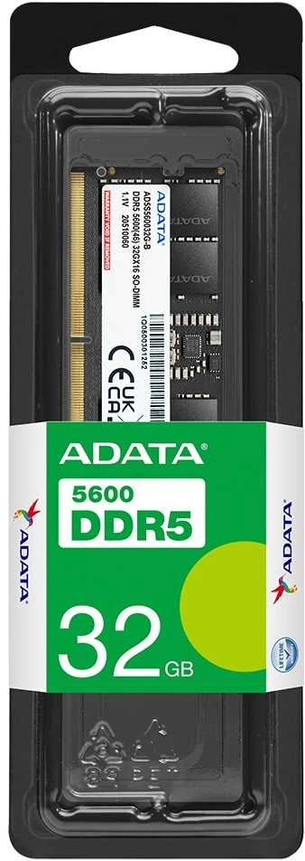 RAM 32 GB ADATA SO-DIMM 5600 (juodas, AD5S560032G-S, Premier Tray)