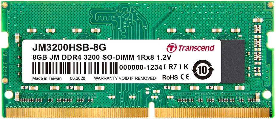 RAM TRANSCEND 8GB JM DDR4 3200 SO-DIMM 1Rx8 1.2V