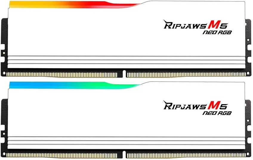 RAM G.Skill | Ripjaws M5 Neo RGB | 32 GB | DDR5 | 6000 MHz | Kompiuteris/serveris | Registracijos Nr. | ECC Nr.
