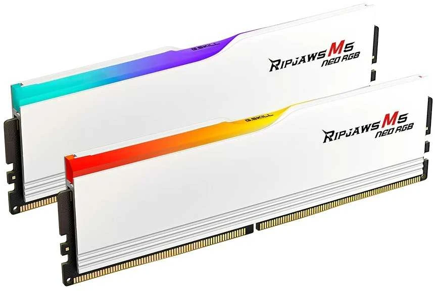 RAM G.Skill | Ripjaws M5 Neo RGB | 32 GB | DDR5 | 6000 MHz | Kompiuteris/serveris | Registracijos Nr. | ECC Nr.