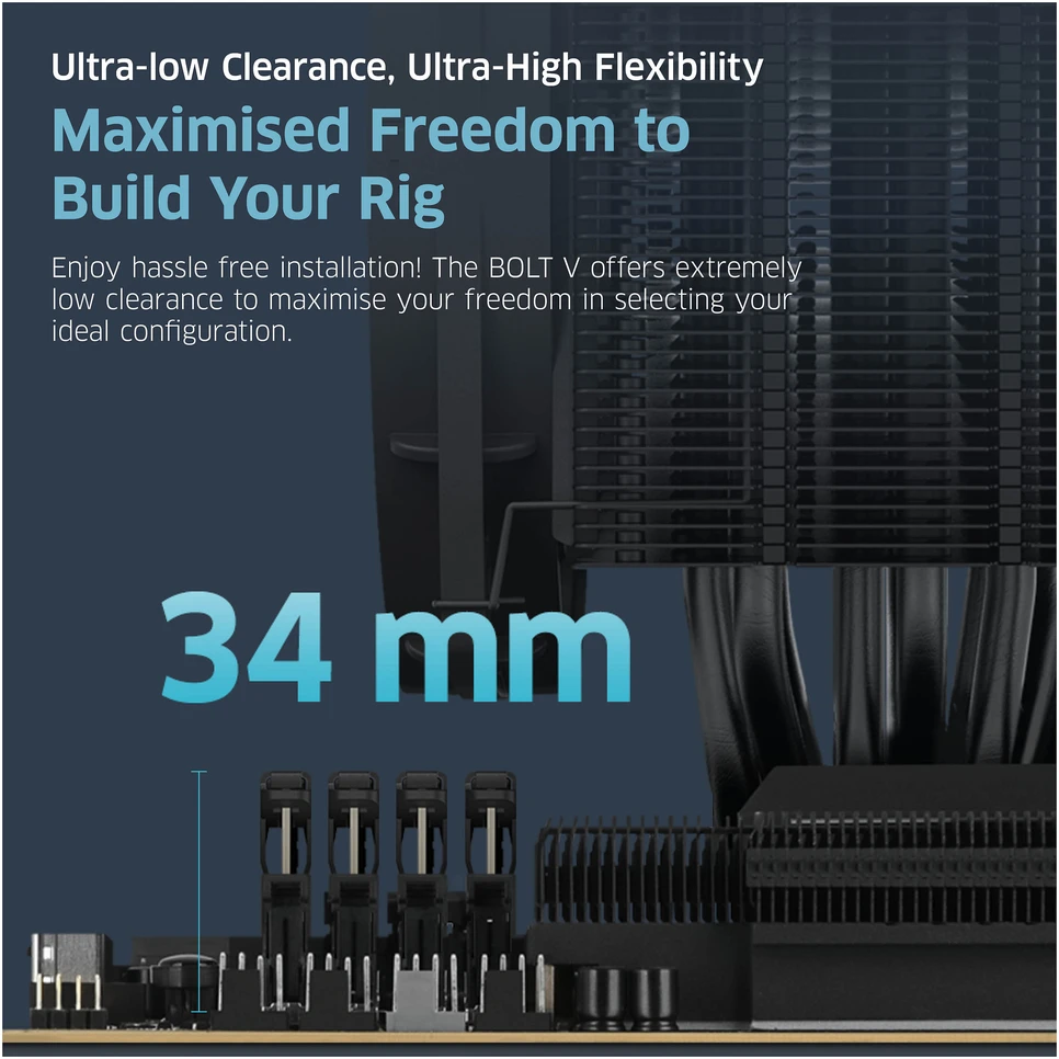 Atmintis Klevv BOLT V 32GB (2x16GB) DDR5 Gaming RAM 6000MHz CL30 Memory Module Kit moduł pamięci 288-pin DIMM (KD5AGUA80-60A300H)