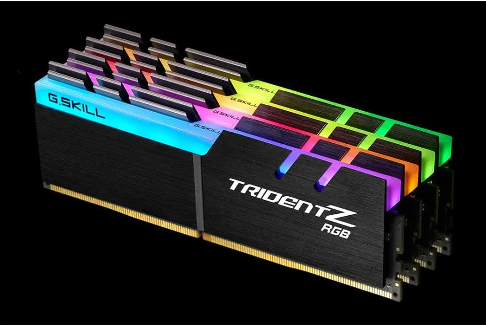 RAM G.SKILL F4-3200C16Q-32GTZR G.Skill Trident Z RGB DDR4 32GB (4x8GB) 3200MHz CL16 1.35V XMP 2.0