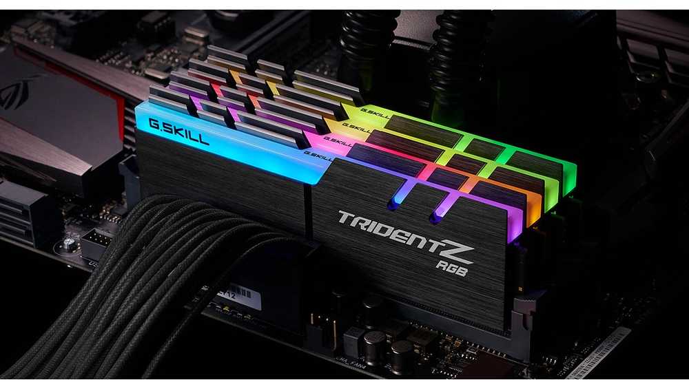 RAM G.Skill Trident Z RGB 32GB DDR4 K4 32GTZRC 3600 (4x8GB) C16