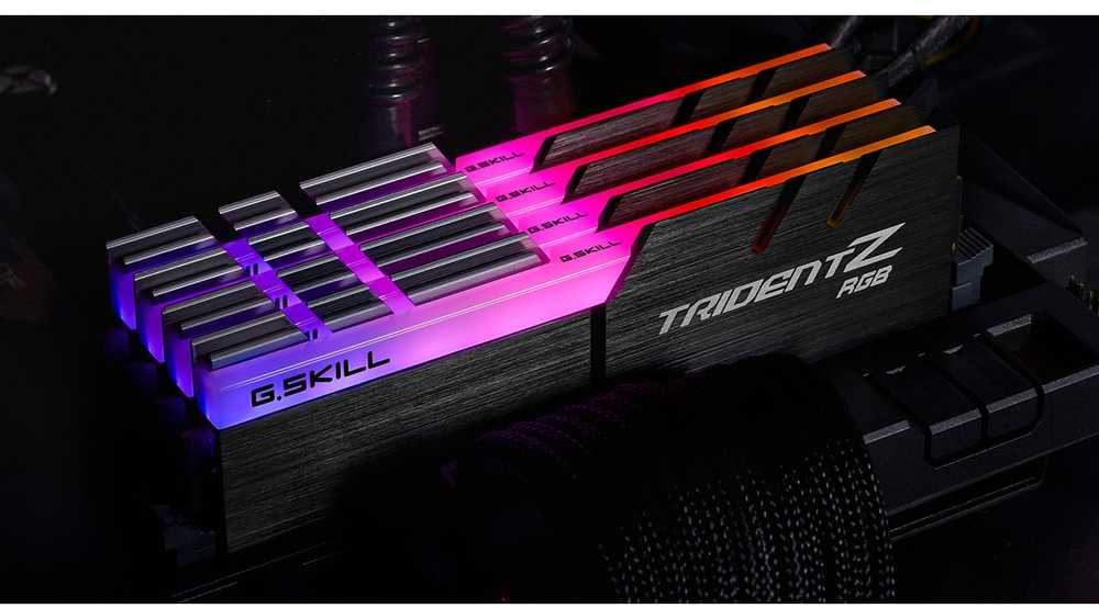 RAM G.Skill Trident Z RGB 32GB DDR4 K4 32GTZRC 3600 (4x8GB) C16
