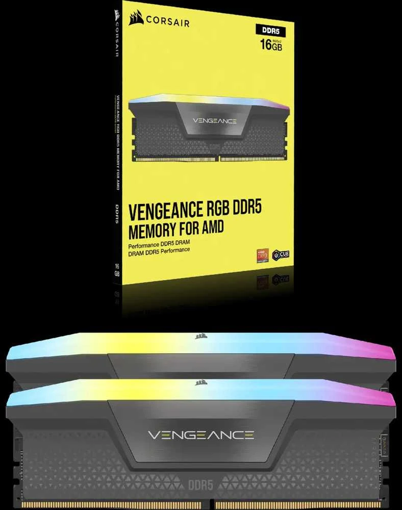 Vidinė atmintis (RAM) Corsair Vengeance RGB 32GB Kit (2 x 16GB), DDR5