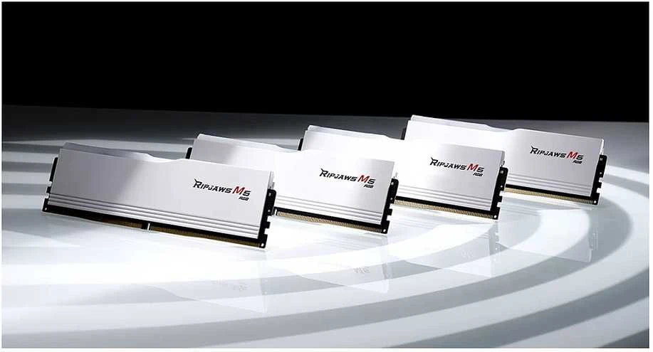 RAM Atmintis G.Skill Ripjaws M5 RGB, DDR5, 32 GB, 6000MHz, CL28 (F5-6000J2836G16GX2-RM5RW)