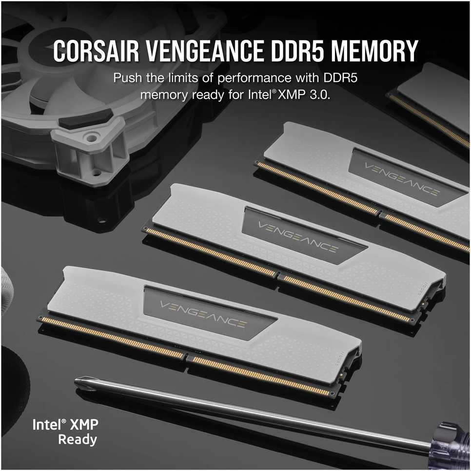 RAM CORSAIR VENGEANCE 32GB 2x16GB DDR5 6000MT/s CL36-44-44-96 1.35V Intel XMP & AMD EXPO Baltas