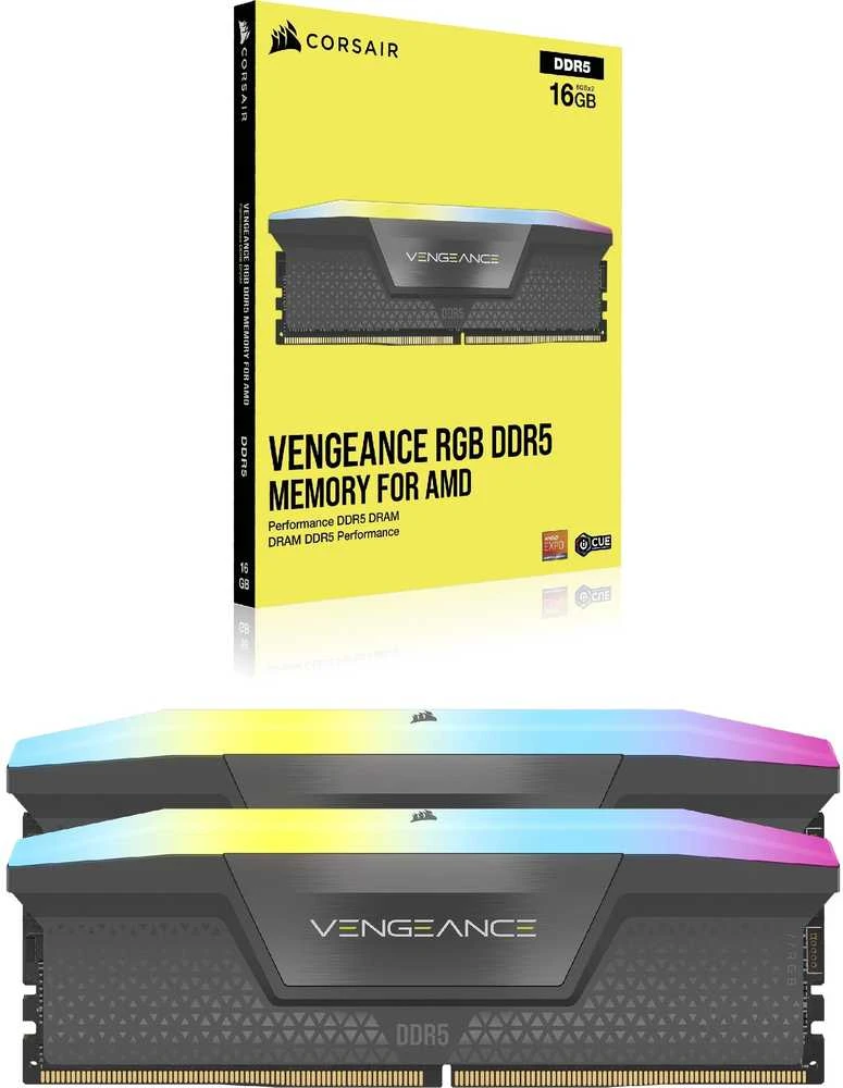 RAM „Corsair Vengeance RGB“ atminties modulis 32 GB, 2 x 16 GB, DDR5