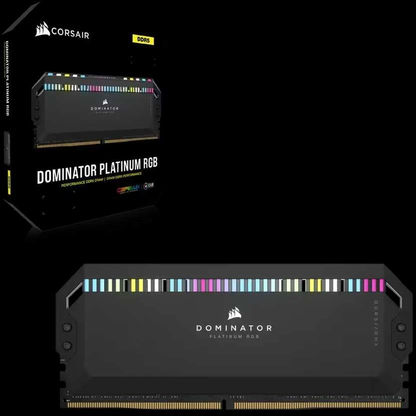 RAM Corsair Dominator Platinum RGB 32GB DDR5-6400 rinkinys (2x16GB), CL32