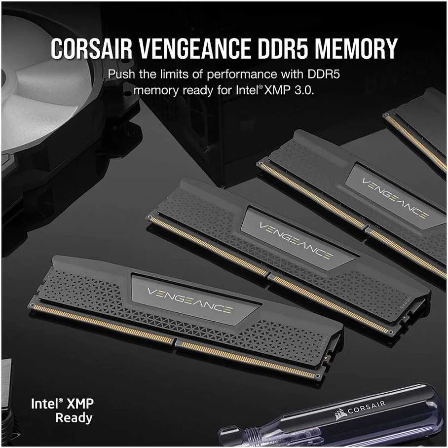 RAM „Corsair Vengeance“ 32 GB [2 x 16 GB 6400 MHz DDR5 CL32 DIMM]