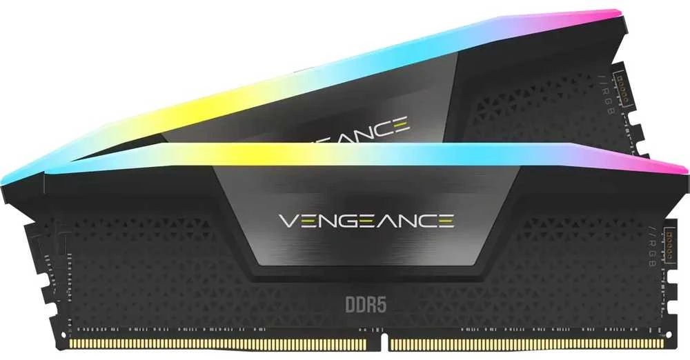 RAM 32 GB PC 7000 CL34 CORSAIR KIT (2x16 GB) VENGEANCE RGB B mažmeninė prekyba
