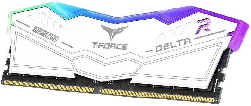 RAM „Team Group Delta RGB“, DDR5-6000, CL30, 32 GB – balta