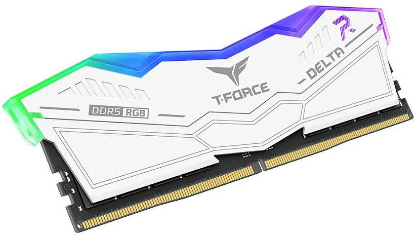 RAM „Team Group Delta RGB“, DDR5-6000, CL30, 32 GB – balta