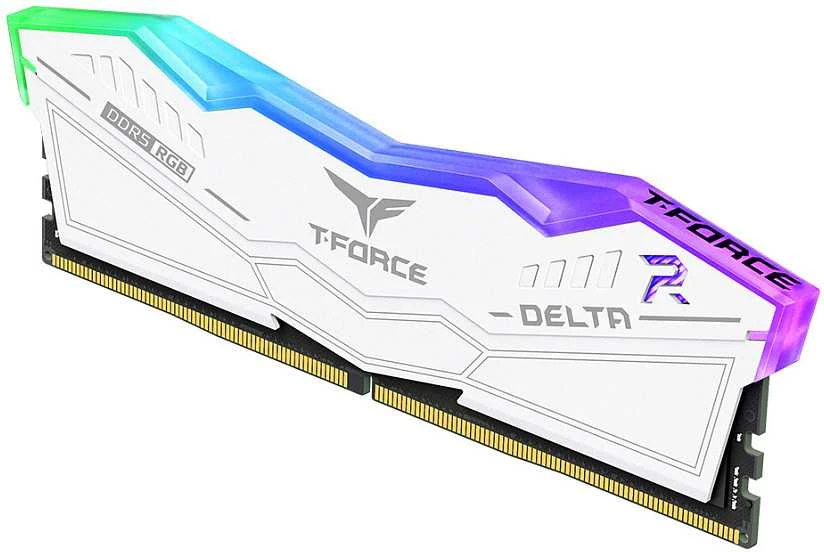 RAM „Team Group Delta RGB“, DDR5-6000, CL30, 32 GB – balta