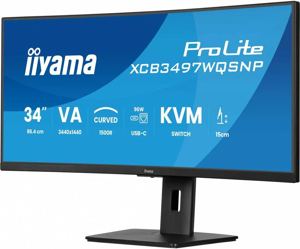 Monitorius iiyama ProLite XCB3497WQSNP-B1 - 120Hz | UWQHD | 34'' | VA | 0.4ms