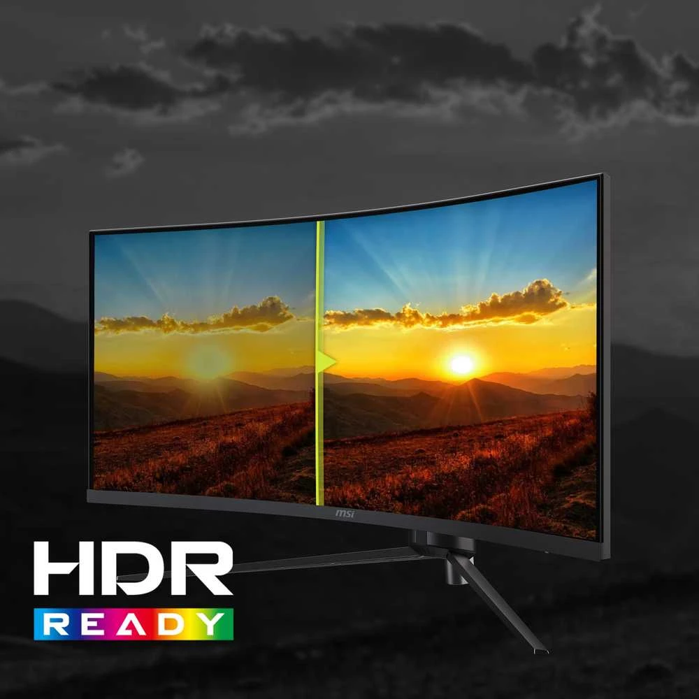 Monitorius 34 colių (86,4 cm) TFT MSI MAG 345CQRDE UWQHD 180 Hz lenktas mažmeninės prekybos ekranas