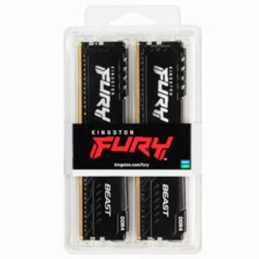 RAM Kingston KF436C18BBK2/64 64GB 3600MHz DDR4 CL18 DIMM (Kit of 2) FURY Beast Juodas | Kingstonas