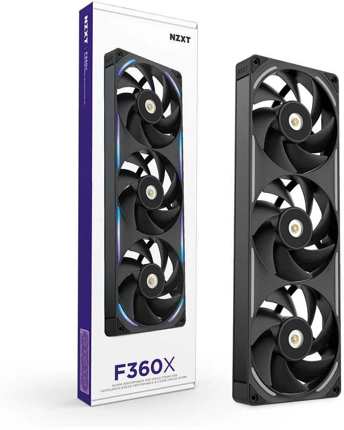 NZXT F360X 360mm trigubas RGB ventiliatorių blokas