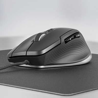 Pelė Myszka 3DConnexion CadMouse Compact su laidu juoda