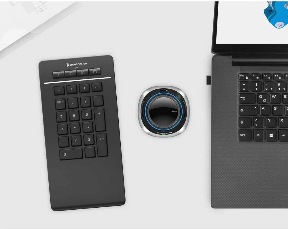 Klaviatūra 3DConnexion Numpad Pro belaidė Numpad juoda