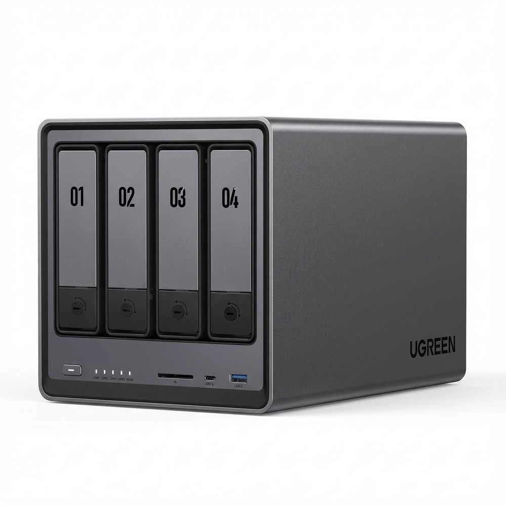 Serveris „UGREEN“ 4 skyrių tinklo saugykla DH4300 Plus ES bediskė