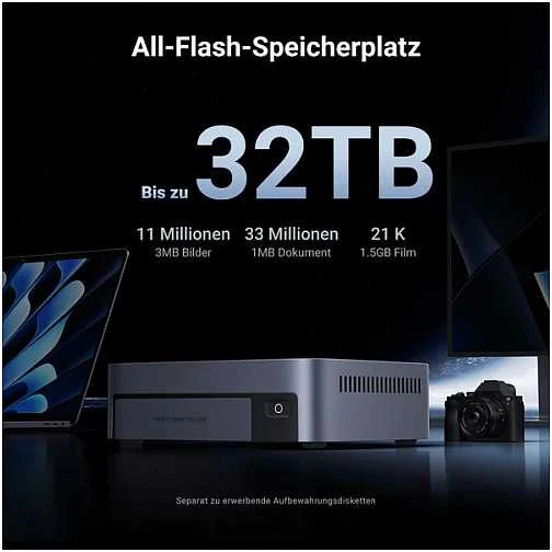 Serveris UGREEN NASync DXP480T Plus NAS sistema 4 skyrių NVMe