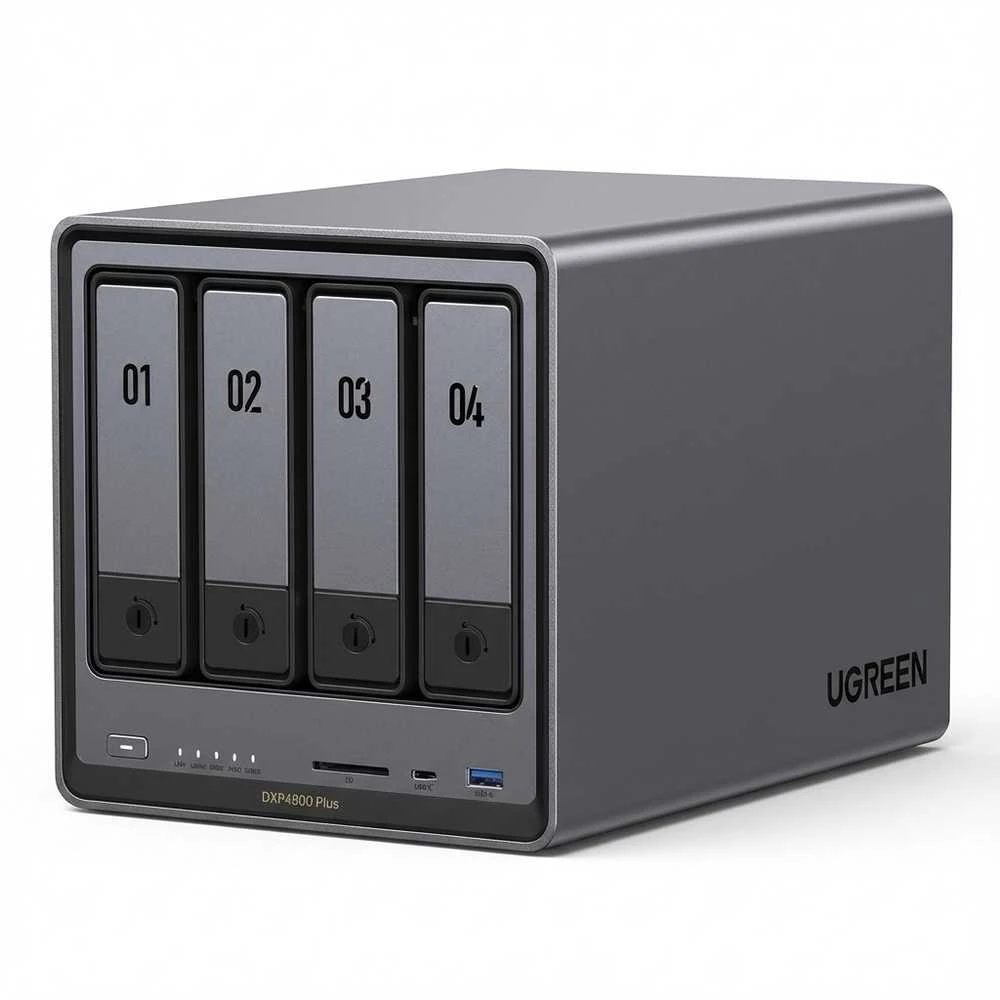 Serveris UGREEN NASync DXP480T Plus NAS sistema 4 skyrių NVMe