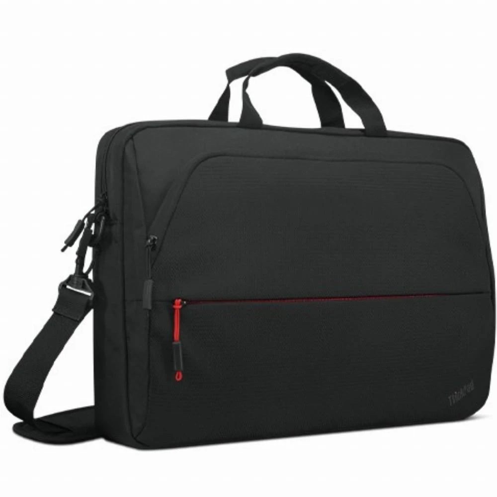 Lenovo | Essential | ThinkPad Essential 15.6" nešiojamas kompiuteris su viršutiniu dėklu (tvarus ir ekologiškas, pagamintas iš perdirbto PET: iš viso 7,5 %; išorė: 24 %) | Tinka iki 16" | Uždaras | Dirželis per petį | Juodas