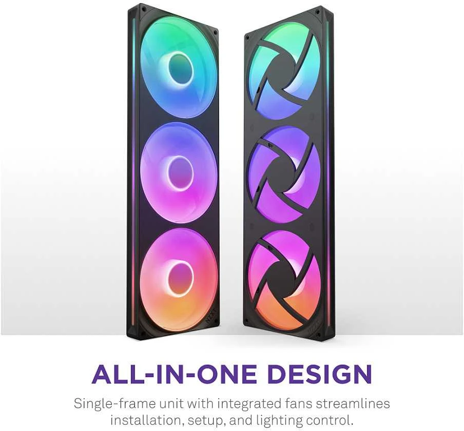 NZXT F-Serie F420 RGB Core Lufter Uni-Body Juodas RF-U42HF-B1