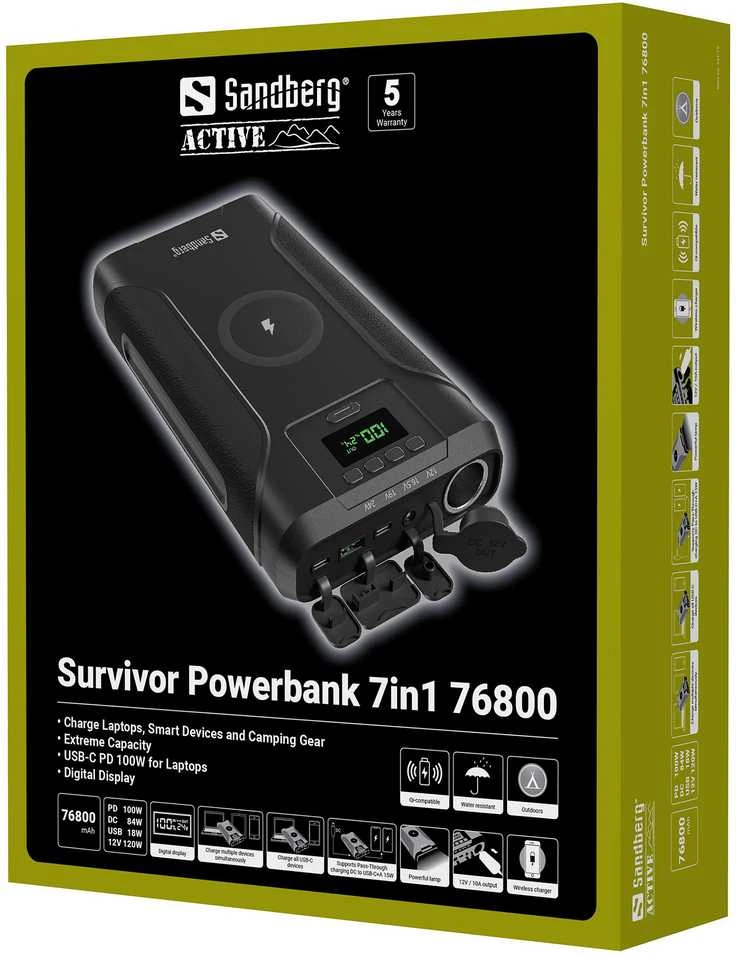 Sandberg Survivor Powerbank 7in1 76800