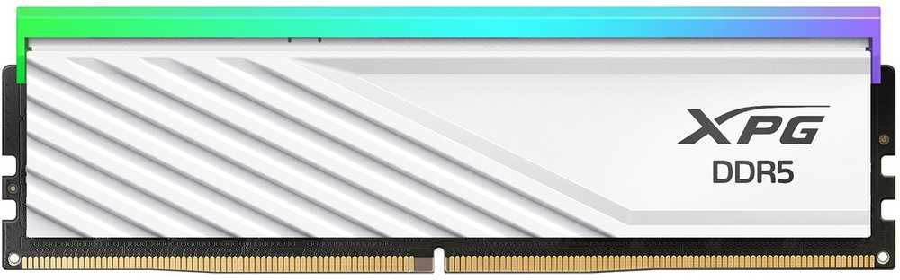 ADATA DDR5 - 48GB - 6000 - CL - 30 (2x 24 GB) dual kit, RAM (baltas, AX5U6000C3024G-DTLABRWH, Lancer Blade RGB, INTEL XMP, AMD EXPO)