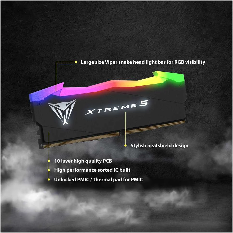RAM Modulis - Patriot Viper RGB Xtreme5 48 GB (2 x 24 GB) DDR5 8000 MHz
