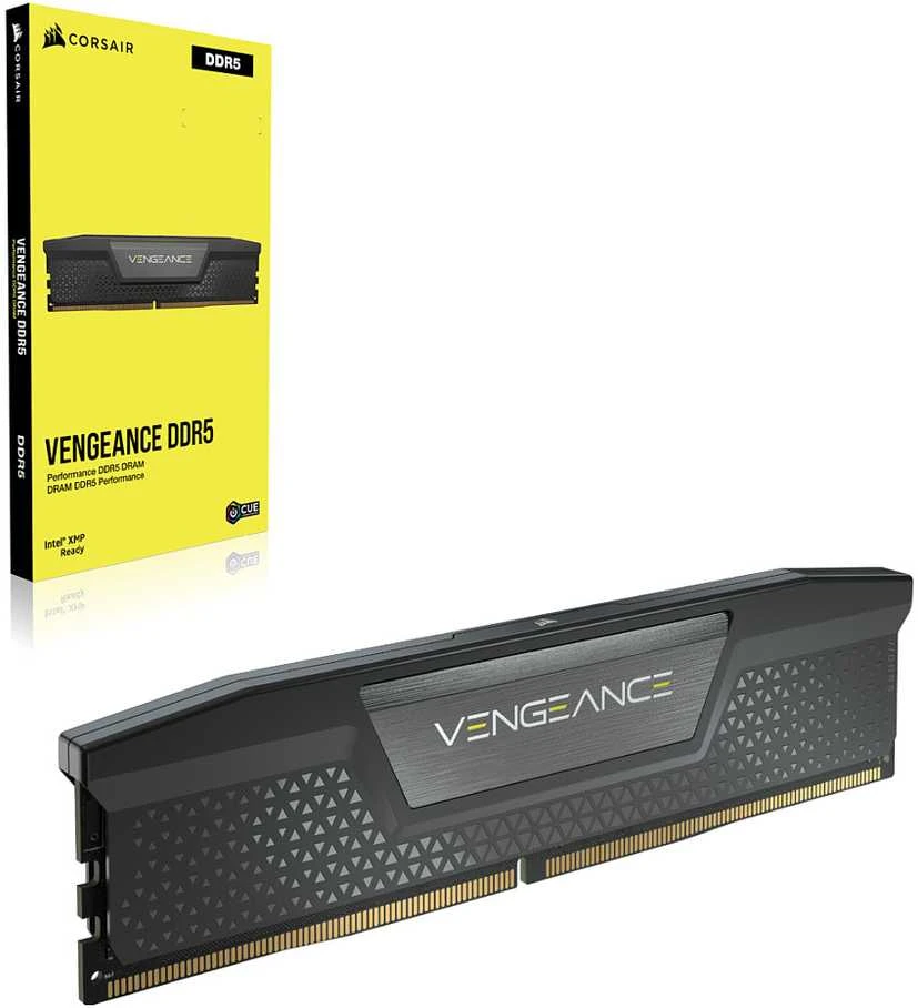 RAM Corsair Atmintis Corsair Vengeance Juodas 48GB DDR5 5200, CL38, (2x24GB), CMK48GX5M2B5200C38