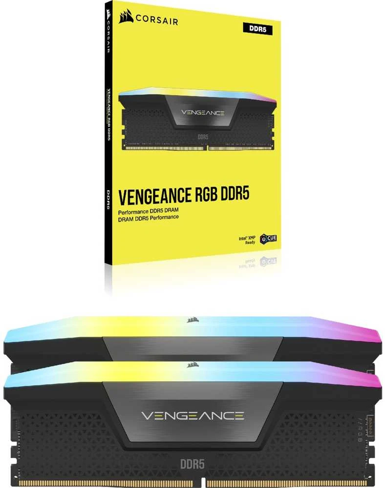 RAM 48 GB PC 5200 CL38 CORSAIR KIT (2x24 GB) VENGEANCE RGB b mažmeninė prekyba