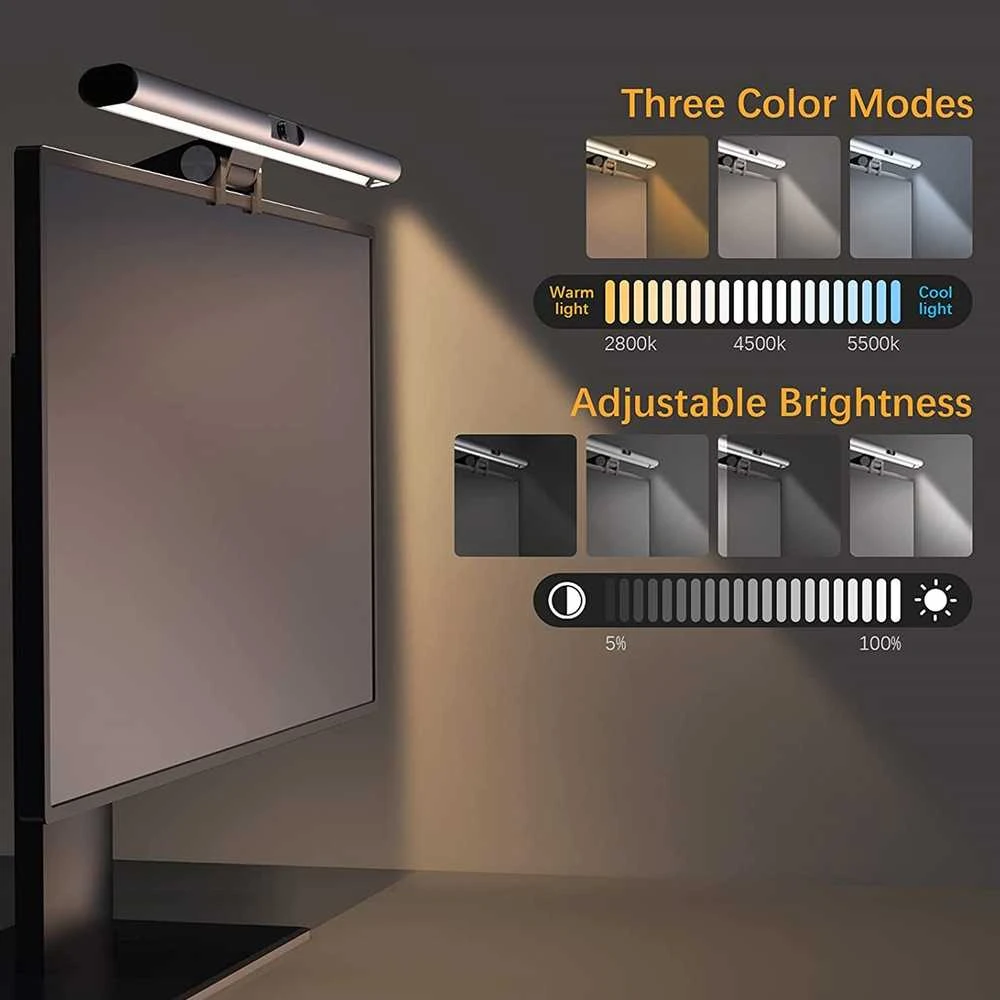 4smarts monitoriaus šviestuvas LED su kamera FullHD LightBar Pro 456486