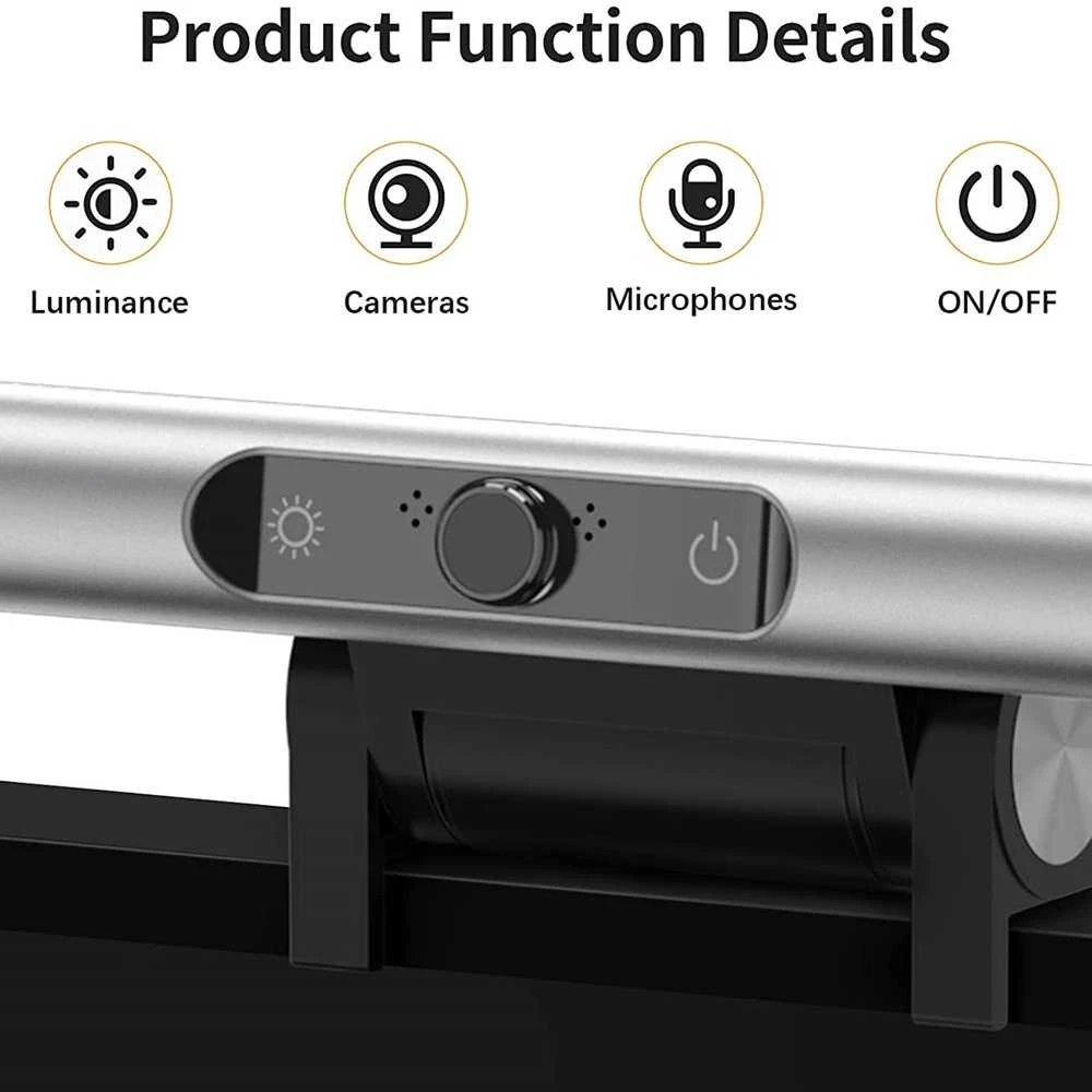 4smarts monitoriaus šviestuvas LED su kamera FullHD LightBar Pro 456486