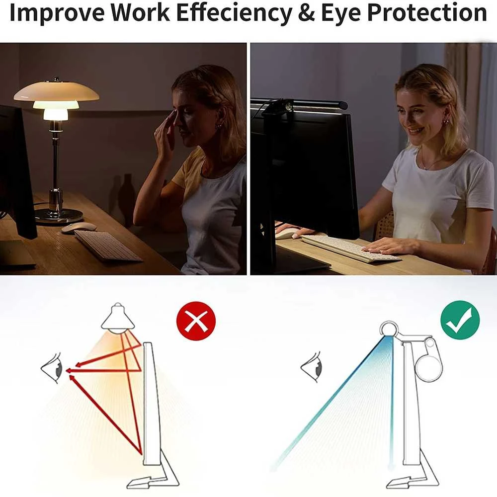 4smarts monitoriaus šviestuvas LED su kamera FullHD LightBar Pro 456486