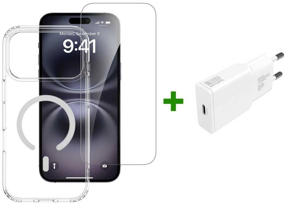 Dėklas 4smarts 3in1 Premium Starter Set für Apple iPhone 17 Pro Max