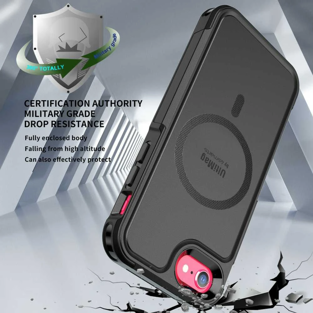 Dėklas 4smarts 4Smarts Defend Case UltiMag f. iPhone SE3 / SE2 / 8 / 7, juodas