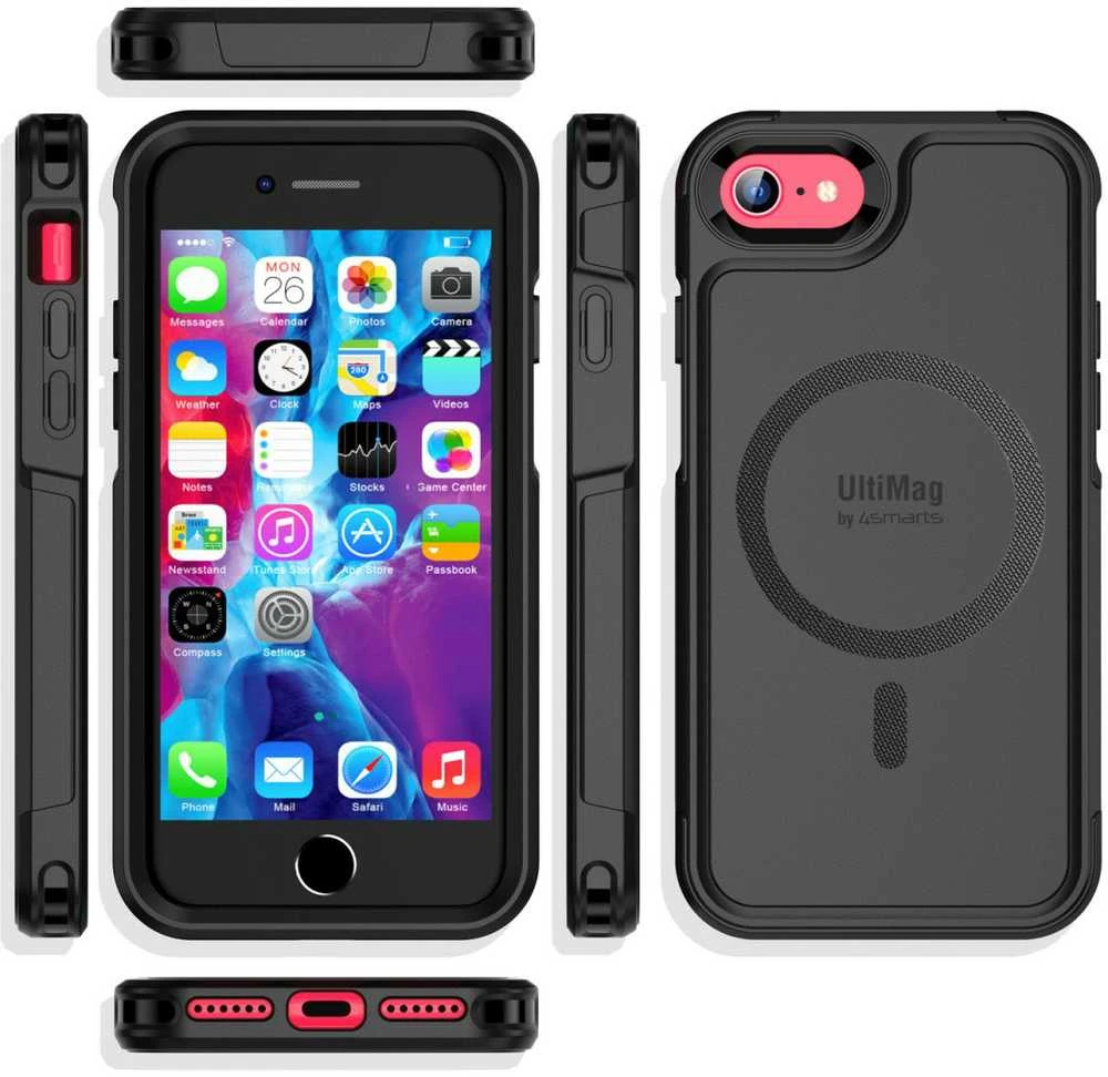 Dėklas 4smarts 4Smarts Defend Case UltiMag f. iPhone SE3 / SE2 / 8 / 7, juodas