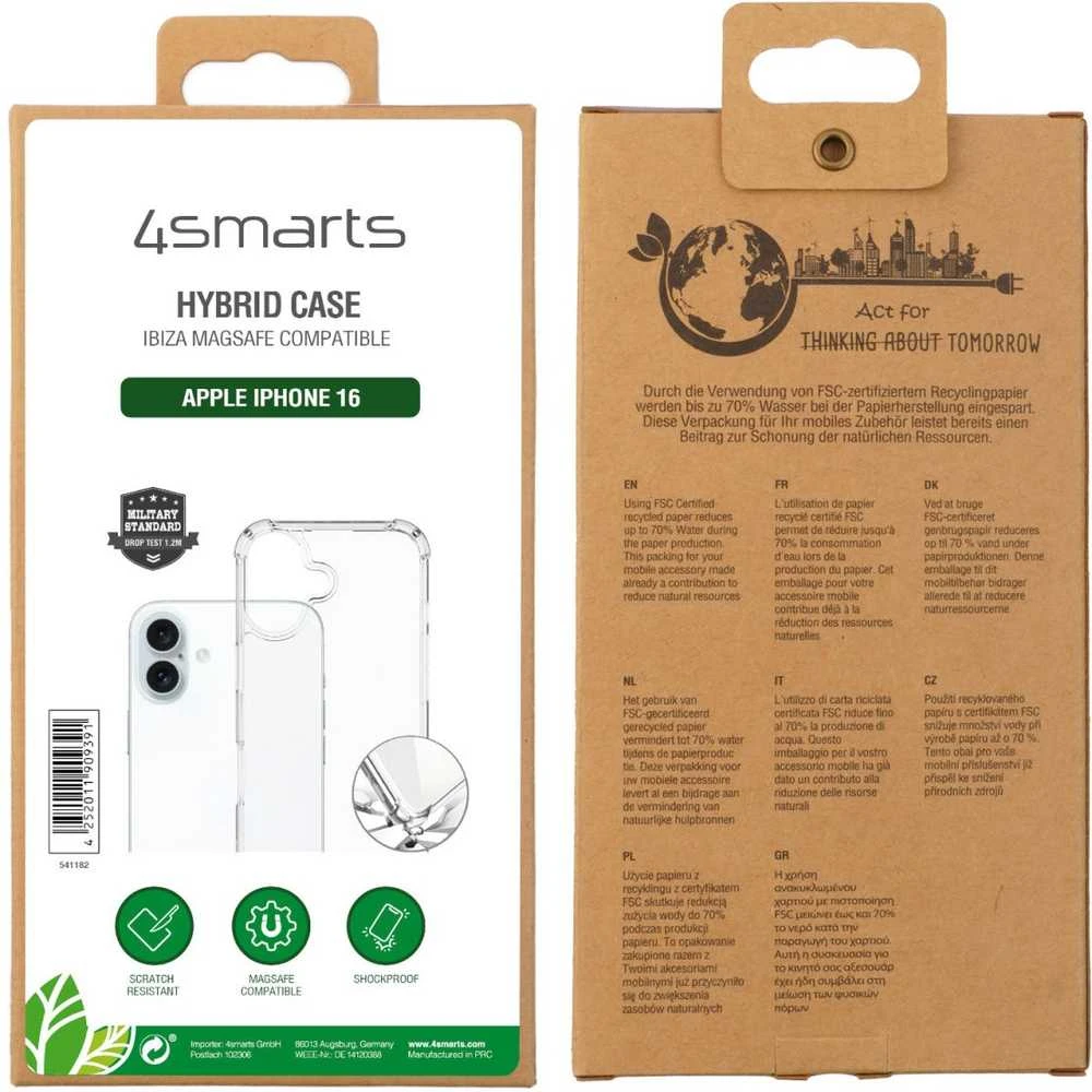 „4smarts 4smarts“ hibridinis dėklas „Ibiza“, skirtas „Apple iPhone 16“