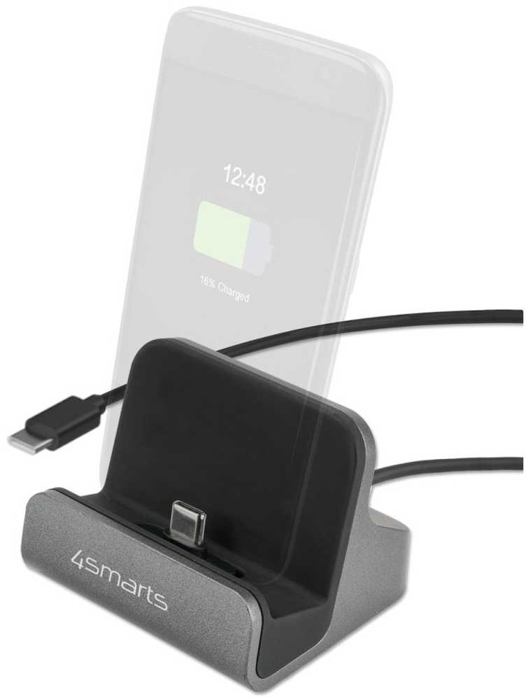 Įkroviklis 4smarts 4smarts Įkrovimo stotelė VoltDock USB-C 60W, grau